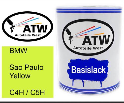 BMW, Sao Paulo Yellow, C4H / C5H: 1L Lackdose, von ATW Autoteile West.